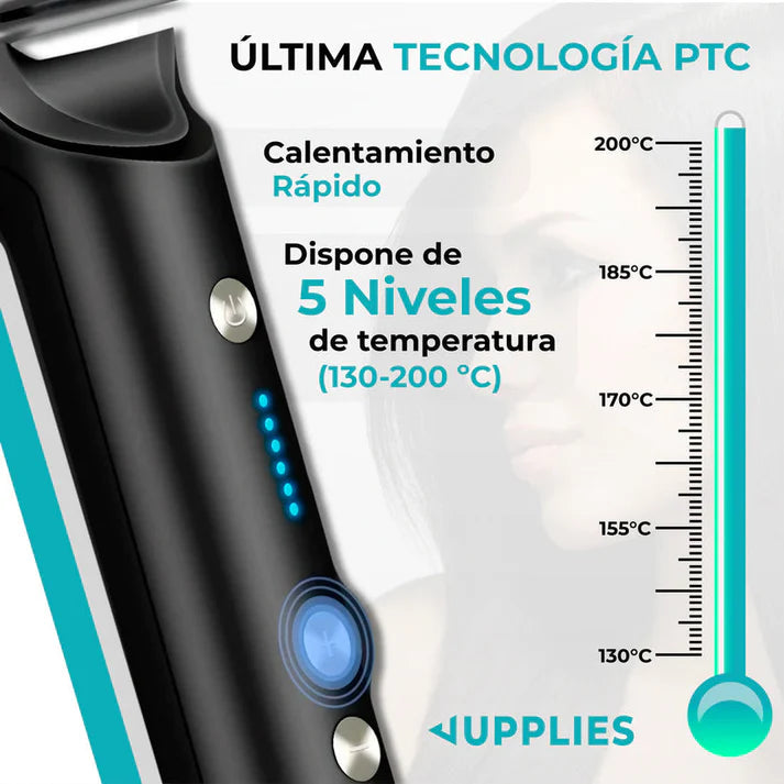 Cepillo Alisador Cerámico Lux Pro™ - Alisado Profesional en Minutos.