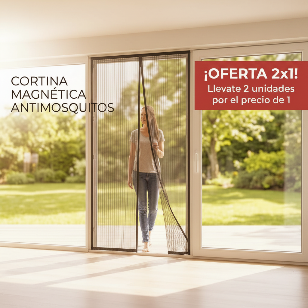 OFERTA 2×1 Cortina Magnética Antimosquitos